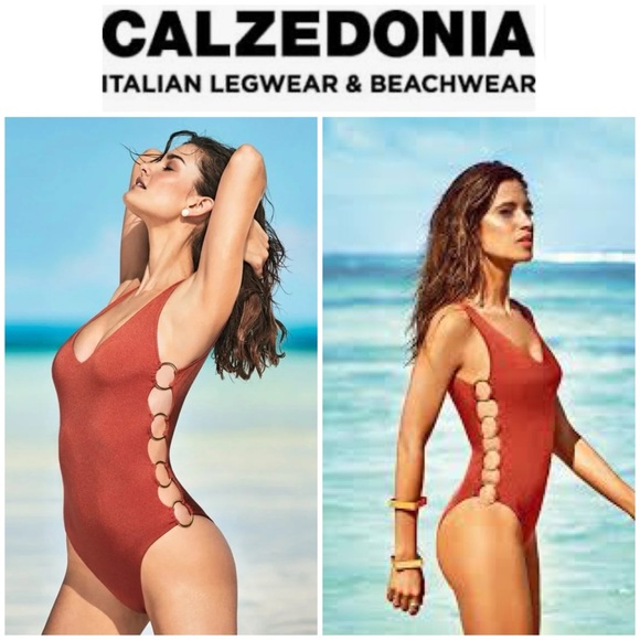 Calzedonia Rust orange One-Piece Swimsuit - Picture 1 of 7